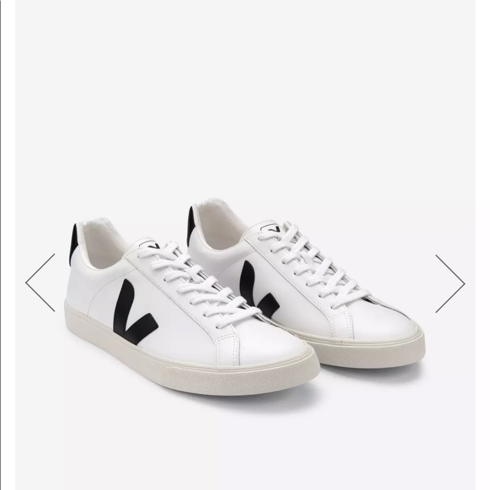 VEJA Esplar leather sneakers black/white - Picture 2 of 6